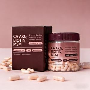 Cápsulas de Biotina y MSM <span class=keywords><strong>CA</strong></span> AKG, 60 Unidades, 1440 mg/porción, Ácido Hialurónico, Zinc, Vitaminas <span class=keywords><strong>D3</strong></span>, <span class=keywords><strong>K2</strong></span> y C, Piel Radiante, Cabello Brillante, Uñas Fuertes - Product Image 3