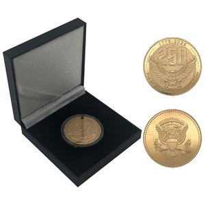 定制250周年纪念纪念品小硬币稀有美国假镀金鹰硬币 - Product Image 3