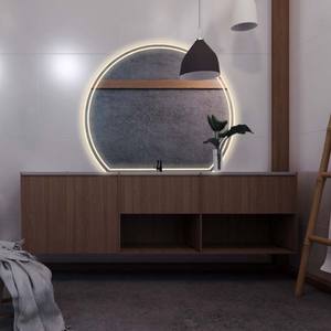 Lampu cermin dinding Led, setengah bulan tanpa bingkai Led kamar mandi cermin pencahayaan Led dengan anti-kabut - Product Image 6