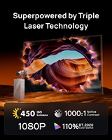 2025 Hot Trends Xgimi MoGo 4 Mini Proyector portátil 450 lúmenes ISO Proyector inteligente con batería 1080P Google TV Proyector DLP