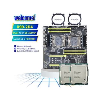 PANDL-Chipset <span class=keywords><strong>DDR4</strong></span> C612, placa base, juego de Pc de escritorio, Dual Xeon E5 2650 V4 Combo 2650v4 X99, placa base, CPU dual - Product Image 1