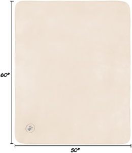 Manta de <span class=keywords><strong>Sherpa</strong></span> Reversible de Lujo, Impermeable, Ligera, para Mascotas, Protege Sofás, Camas, Derrames, Manchas, Perros, Viajes, Verano - Product Image 3