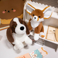 Poupée en peluche fennec super douce et créative simulation de poupée en peluche basset hound jouet pour chien en peluche confortable et réaliste avec de grandes oreilles
