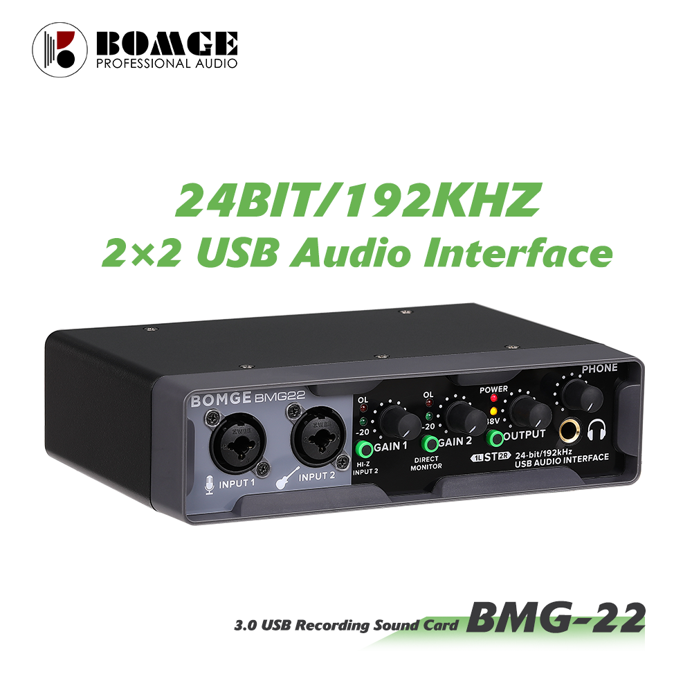 BMG22USBマイクとオーディオインターフェースサウンドカード