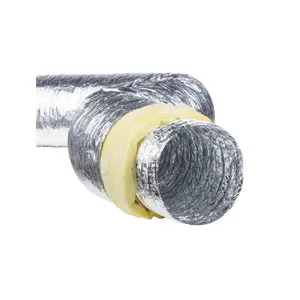 Manufacturer Ventilation Aluminum Flex Duct Pipe Full sized Aluminium Insulated Flexible Duct for HVAC