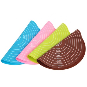 Thảm Silicon Tròn Chúc Mừng Sinh Nhật Thảm Lăn Bột Nhào Chống Dính Dụng Cụ Nhà Bếp Tấm Nướng Bánh Pizza - Product Image 5