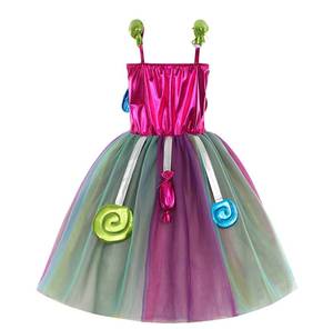 Nouvelle arrivée : robe de princesse d'Halloween avec bandeau à bonbons et costume de sucette pour les filles - Product Image 2