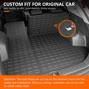 Compatibile con 2023 2025 <span class=keywords><strong>Kia</strong></span> <span class=keywords><strong>Sportage</strong></span> resistente TPE rivestimento del bagagliaio posteriore tappetino con schienale tappetino - Product Image 3