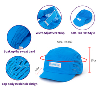 Casquette de course personnalisée à visière courte, séchage rapide, maille perforée au laser, chapeau de sport léger, casquette d'extérieur