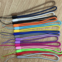 Lanières de poignet de téléphone portable courtes colorées main poignet léger cordon de sangle pour clés USB porte-clés couleurs assorties