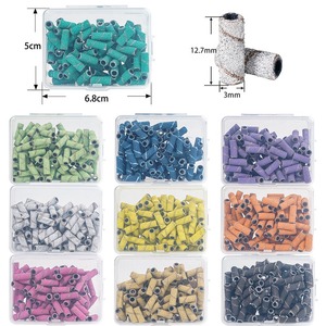 <b>Mini</b> Sanding Band 100pcs 3.1mm Expandable Nail <b>Drill</b> Machine Grinding Ring Manicure Salon Polishing Refill Bit Box Nail Tool - Product Image 3