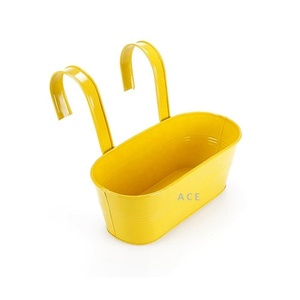 Xô Thép Mạ Kẽm Xô Nhiều Màu Xô Đá Kim Loại Mạ Kẽm Chậu & Chậu Trồng Vườn Cây Nhân Tạo - Product Image 6