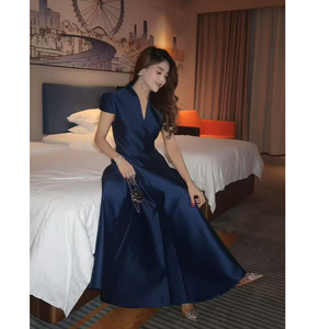 A10764 migukonfeksiyon <span class=keywords><strong>Guangzhou</strong></span> tedarikçisi lüks parti kulübü kokteyl balo abiye fırfır Hem balo Maxi elbiseler Lady için - Product Image 1