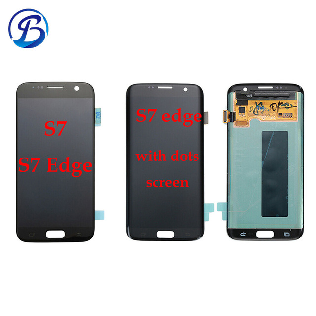 Original Super AMOLED for samsung Galaxy S7.S7 Edge Wholesale Mobile Phone Lcds Touch Screen Digitizer Replacement With Burns