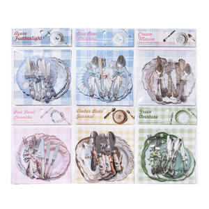 18 autocollants par paquet Vaisselle Collection <span class=keywords><strong>Français</strong></span> Romantique Doux Style Planificateur Décoration Autocollants - Product Image 5