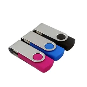  Cadeau promotionnel avec logo personnalisé Gadgets les plus récents Clé à stylo pivotante en métal 32 Go Disque flash USB 128 Go multifonction