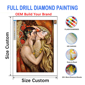 Kits <span class=keywords><strong>de</strong></span> Pintura <span class=keywords><strong>de</strong></span> Diamantes 5D para Principiantes, Arte <span class=keywords><strong>de</strong></span> Diamantes con Temática <span class=keywords><strong>de</strong></span> Parejas, Pintura por Números, Decoración <span class=keywords><strong>de</strong></span> Pared para Dormitorio y Hogar - Product Image 1