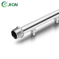 Collecteur de distribution d'eau en acier inoxydable personnalisé à 2-12 voies 304 316 pour projets de chauffage et de refroidissement centralisés