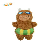 Jouet en peluche pour chien Famipet, nouveau design d'été, motif alpaga mignon, doux, à effet froissé et couineur
