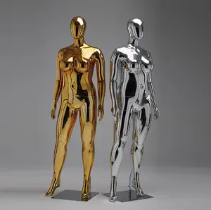 AFELLOW New Hot Sale Woman Electroplating Full Body Plastic Mannequin Female Dummy