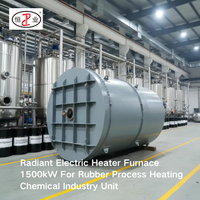 Chauffe-eau radiant électrique en acier inoxydable de 1500 kW, haute température 650°C, automatique, économe en énergie, écologique, avec isolation en caoutchouc