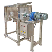 Mélangeur horizontal à double vis et courroie pour poudre de lessive et poudre métallique, 7,5 kW, 500 kg, avec chauffage et isolation