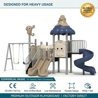 Struktur Rekreasi SageDelightRides, Perosotan, Ayunan, untuk Anak-anak, Bahan LLDPE, Pipa Baja Galvanis, Grosir untuk Resort Tepi Air