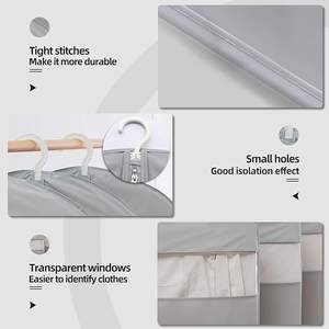 40" 48" 60" 65'' Oxford Long Dress Seasonal Change Bridal Gown Wedding Dresses Hanging Clothes Clear Suit Large <strong>Garment</strong> <strong>Bag</strong> - Product Image 4