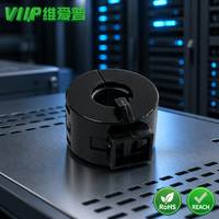VIIP V18011B Inti Ferit yang Dapat Dibuka, Peredam Kebisingan Sesuai Standar EMC untuk Kabel Server dan Audio Hi-Fi