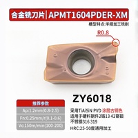Insertos de Carburo de Tungsteno APMT1135/1604PDER-XM ZY6008/6018/9018/618/918 ZENG YING, Herramientas de Torneado Externo, PVD, Torno CNC, 65HRC