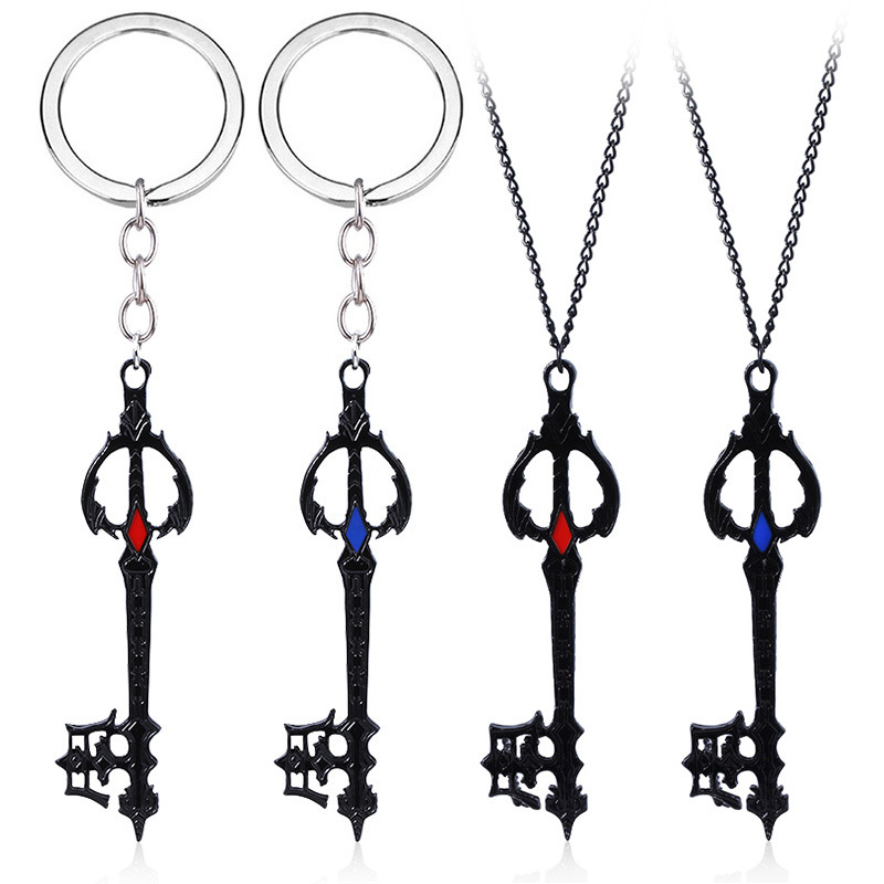 XLTEAM Collier Décontracté Pendentif Kingdom Hearts Royal Crown Pendentif Collier Mode Bon Marché Sora Chaîne Collier Pour Femmes Hommes Fête Bijoux Cadeau D'Anniversaire