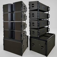 Sistema de Sonido Profesional KA212, Altavoces Colgantes para Exteriores, Resistentes al Agua, con Doble Línea de 12 Pulgadas, Sistema de Sonido Line Array para DJ, Altavoces Pasivos
