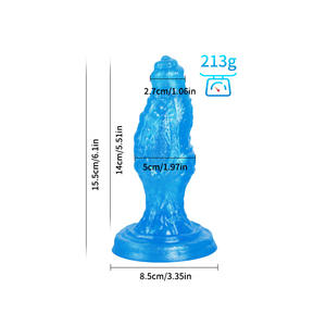 Dilos de PVC Dragon's Scales Cross-Border Anal Plug Dildos Nueva llegada Dispositivo de masturbación suave Monster Dildo - Product Image 6