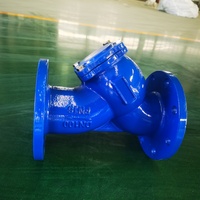Filtre en Y de Qian Cheng, DN100, en fonte ductile, avec tamis filtrant en acier inoxydable 304/201, disponible en longueurs conformes aux normes nationales, allemandes et américaines