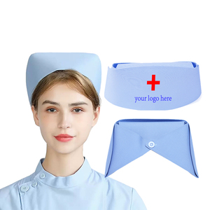 Gorro de <span class=keywords><strong>enfermera</strong></span> de papel para Hospital médico con estampado personalizado, diadema de Cosplay <span class=keywords><strong>antigua</strong></span> de Color sólido, accesorios de tela tejida, uniforme de <span class=keywords><strong>disfraz</strong></span> - Product Image 1