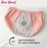 Evenyoung OEM culotte menstruelle taille haute pour femmes culotte avec poche avant pour coussins chauffants sous-vêtements menstruels étanches