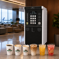 Distributeur automatique de café haut de gamme avec lait frais, double moulin à café, jus et thé au lait