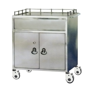 Factory Sale Direct Cheap Hospital Furniture 3-tier Stainless Steel Medical <strong>Trolley</strong> with Drawer - Product Image 6