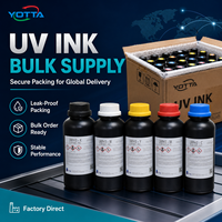 Encre UV Curable pour Impression à Plat Haute Définition Ricoh Gen5 Gen6, CMYK Blanc Vernis pour Artisanat et Jouets en Relief 3D