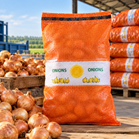 20kg 25kg 30kg 45kg 55kg PP/PE gaas zakken voor landbouwproducten, verpakkingen voor uien, groenten, fruit, wortelen, knoflook, sinaasappels