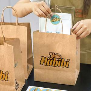 Sacs en papier kraft écologiques personnalisés pour la restauration à emporter, avec un design recyclable pour les sushis et l'emballage alimentaire - Product Image 3