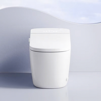 WC intelligent monobloc en céramique électrique à commande à distance, à poser au sol, nouveau design