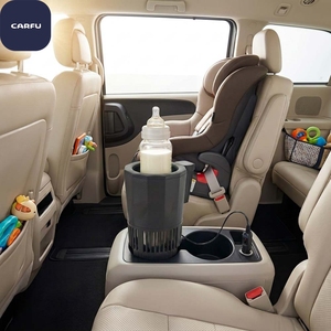 CARFU Oem Odm Manufacturing 12v Cooler Cup Holder <b>Portable</b> Mini <b>Fridge</b> Car Cooler Cup - Product Image 6