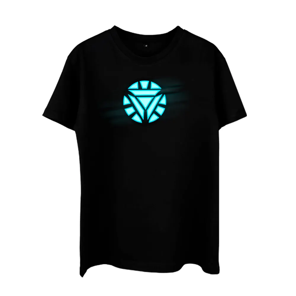 OEM Musica Attivato Compensatore di EL LED T Shirt