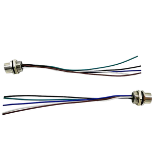 Custom 4 5 8 12 <strong>Pin</strong> a Code <strong>Socket</strong> Pre-wired Flying Leads Waterproof Rear Front Fastened Panel Mounted M12 Panel Mount <strong>Connector</strong> - Product Image 5