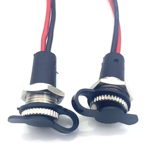 <strong>DC</strong> <strong>5.5</strong>*2.1 2.5mm large current <strong>Power</strong> Plug Socket <strong>Connector</strong> <strong>Female</strong> Dock DIY Waterproof Jack 5.5X2.5 5.5X2.1mm Plug Port with Wire - Product Image 5