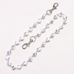 โซ่คาดเอวแบบยูนิเซ็กซ์ ลูกเต๋าอะคริลิคหลากสี โซ่คาดลำตัวชั้นเดียว สไตล์ลำลอง สำหรับกางเกง เครื่องประดับแฟชั่นฮิปฮอป - Product Image 4