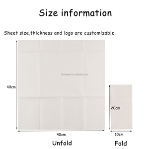 Serviettes en <span class=keywords><strong>papier</strong></span> personnalisées avec logo Grande taille 40x40cm <span class=keywords><strong>Serviette</strong></span> en tissu pour restaurant ou fête de mariage - Product Image 2