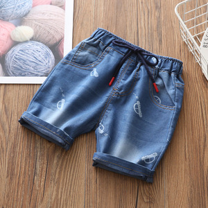 กางเกงยีนส์ขาสั้นเด็กผู้ชายสินค้าใหม่สำหรับขายออนไลน์ในตลาดจีน - Product Image 4