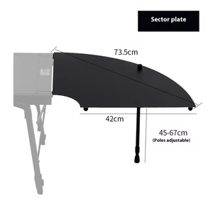 Outdoor <b>Camping</b> Foldable IGT Accessories Side Hob Rack <b>Storage</b> Fan-Shaped Plate Lamp Frame 0.6 <b>Unit</b> Board 0.7 <b>Unit</b> Outdoor Table - Product Image 4
